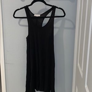 Razor back black dress